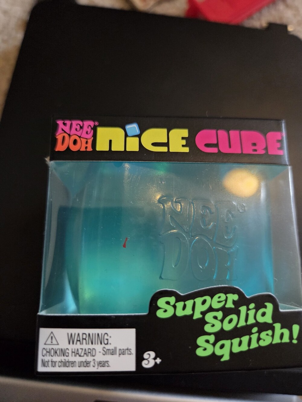 New NeeDoh Nice Cube blue. Super solid squish toy!Fun stress reliever. - Picture 4 of 16